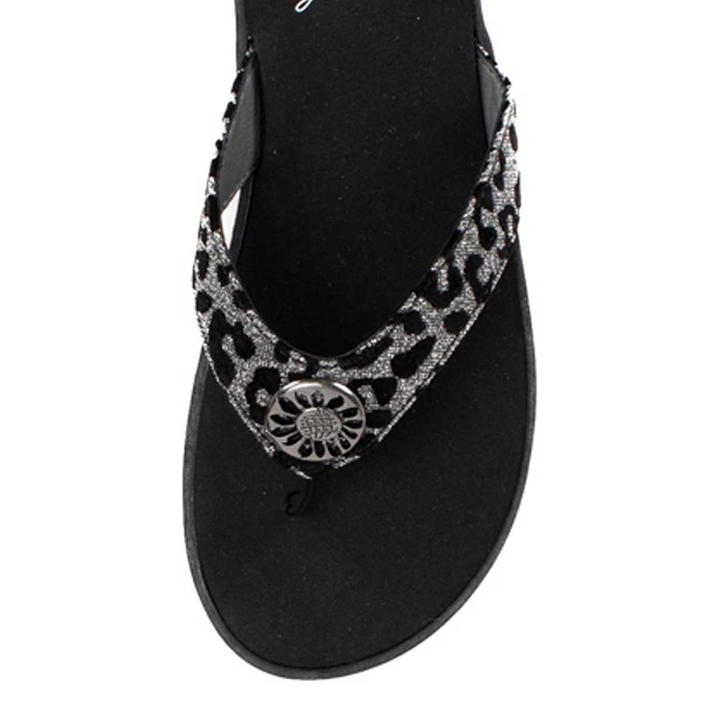 Yellow box FELCIA pewter sandals medium width - Picture 5 of 5